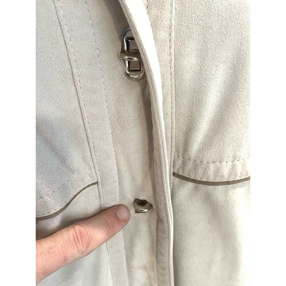 Vintage Forecaster Of Boston Coat Womens 11/12 Cream Classic Lined Pockets - Picture 7 of 9